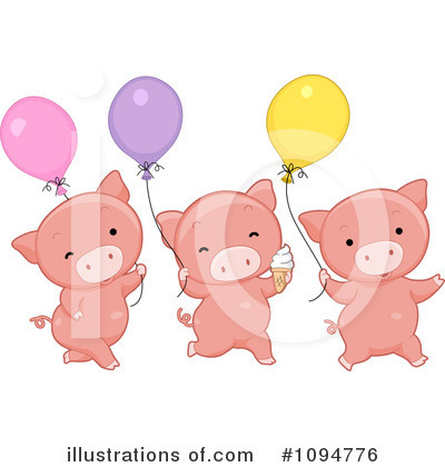 Royalty-Free (RF) Pigs Clipart Illustration by BNP Design Studio - Stock Sample #1094776