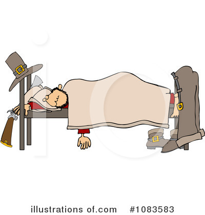 Royalty-Free (RF) Pilgrim Clipart Illustration by djart - Stock Sample #1083583
