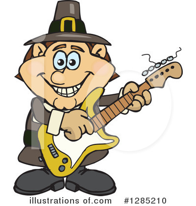 Royalty-Free (RF) Pilgrim Clipart Illustration by Dennis Holmes Designs - Stock Sample #1285210