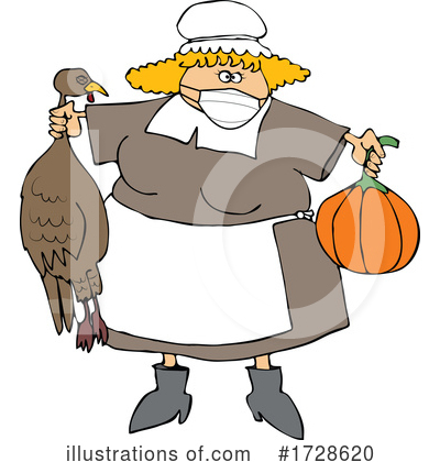 Thanksgiving Turkey Clipart #1728620 by djart