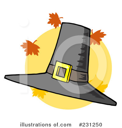Royalty-Free (RF) Pilgrim Hat Clipart Illustration by Hit Toon - Stock Sample #231250