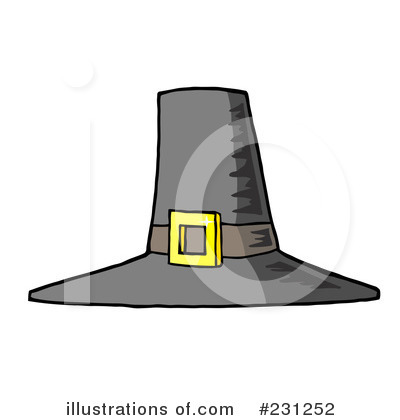 Royalty-Free (RF) Pilgrim Hat Clipart Illustration by Hit Toon - Stock Sample #231252