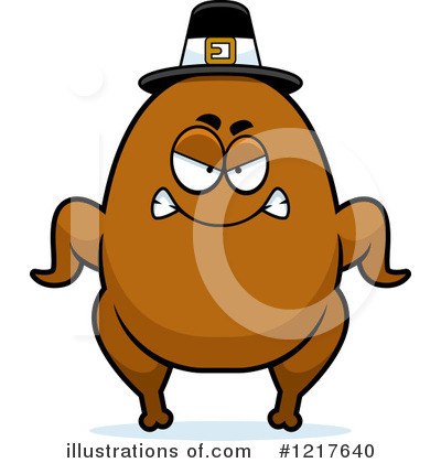 Royalty-Free (RF) Pilgrim Turkey Clipart Illustration by Cory Thoman - Stock Sample #1217640