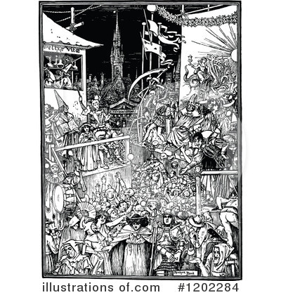 Royalty-Free (RF) Pilgrims Progress Clipart Illustration by Prawny Vintage - Stock Sample #1202284