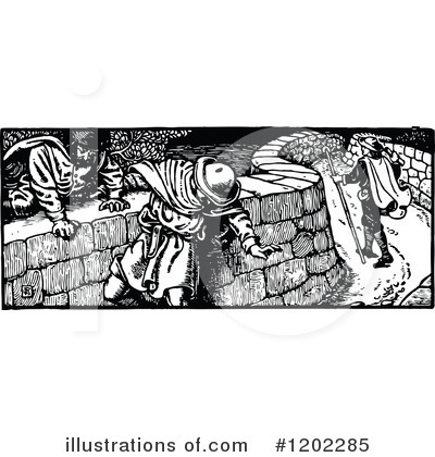 Royalty-Free (RF) Pilgrims Progress Clipart Illustration by Prawny Vintage - Stock Sample #1202285