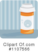 Pill Bottle Clipart #1107566 by Amanda Kate
