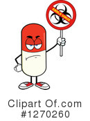 Pill Character Clipart #1270260 by Hit Toon
