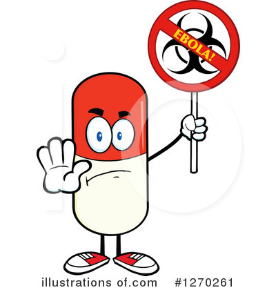 Pill Character Clipart #1270261 by Hit Toon