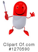 Pill Character Clipart #1270590 by Julos
