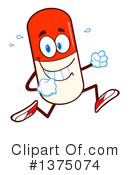 Pill Character Clipart #1375074 by Hit Toon