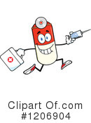 Pill Mascot Clipart #1206904 by Hit Toon
