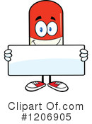 Pill Mascot Clipart #1206905 by Hit Toon
