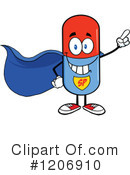 Pill Mascot Clipart #1206910 by Hit Toon
