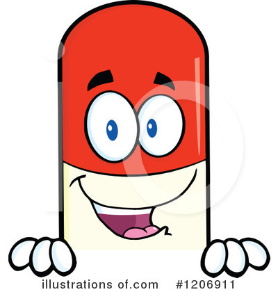 Pill Character Clipart #1206911 by Hit Toon