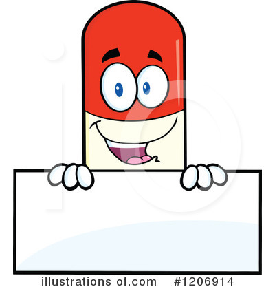Pill Character Clipart #1206914 by Hit Toon