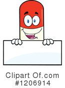 Pill Mascot Clipart #1206914 by Hit Toon