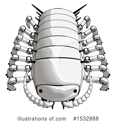 Pillbug Robot Clipart #1532888 by Leo Blanchette