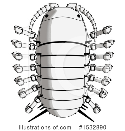 Royalty-Free (RF) Pillbug Robot Clipart Illustration by Leo Blanchette - Stock Sample #1532890