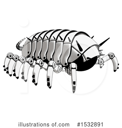 Pillbug Robot Clipart #1532891 by Leo Blanchette