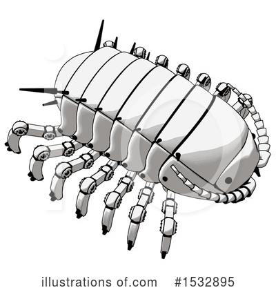 Pillbug Clipart #1532895 by Leo Blanchette