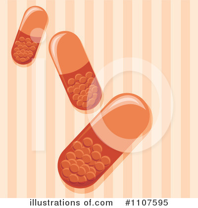 Royalty-Free (RF) Pills Clipart Illustration by Amanda Kate - Stock Sample #1107595