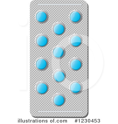 Royalty-Free (RF) Pills Clipart Illustration by Vector Tradition SM - Stock Sample #1230453