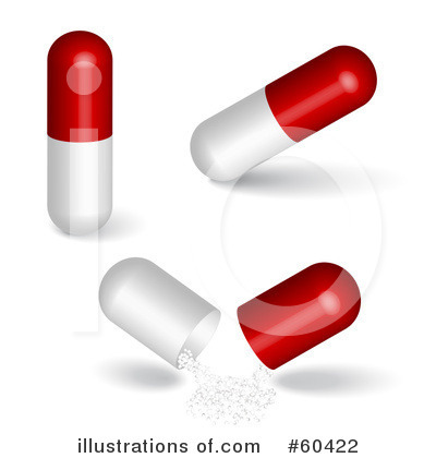Royalty-Free (RF) Pills Clipart Illustration by Oligo - Stock Sample #60422