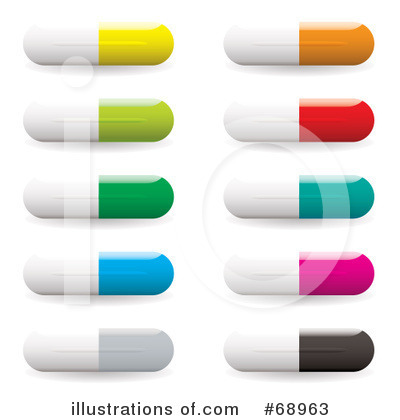 Royalty-Free (RF) Pills Clipart Illustration by michaeltravers - Stock Sample #68963