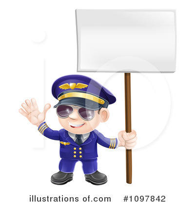 Royalty-Free (RF) Pilot Clipart Illustration by AtStockIllustration - Stock Sample #1097842