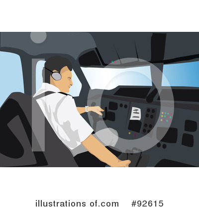 Royalty-Free (RF) Pilot Clipart Illustration by mayawizard101 - Stock Sample #92615