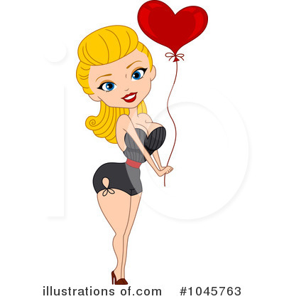 Royalty-Free (RF) Pin Up Clipart Illustration by BNP Design Studio - Stock Sample #1045763