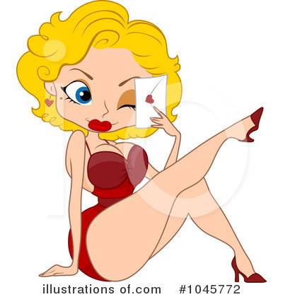 Royalty-Free (RF) Pin Up Clipart Illustration by BNP Design Studio - Stock Sample #1045772