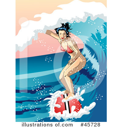 Royalty-Free (RF) Pin Ups Clipart Illustration by r formidable - Stock Sample #45728