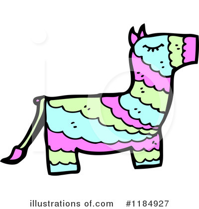Royalty-Free (RF) Pinata Clipart Illustration by lineartestpilot - Stock Sample #1184927