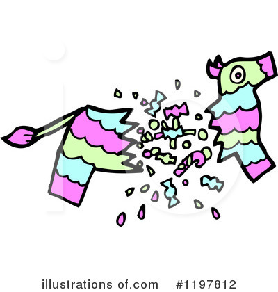 Royalty-Free (RF) Pinata Clipart Illustration by lineartestpilot - Stock Sample #1197812