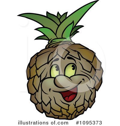 Royalty-Free (RF) Pineapple Clipart Illustration by dero - Stock Sample #1095373