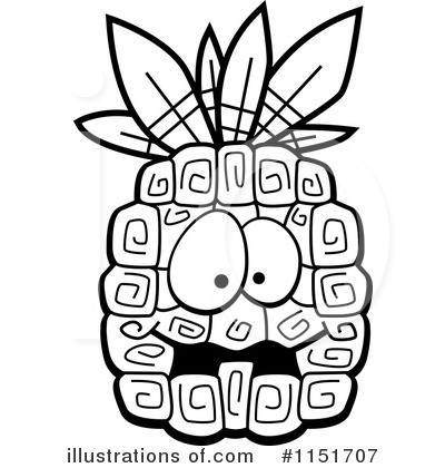 Royalty-Free (RF) Pineapple Clipart Illustration by Cory Thoman - Stock Sample #1151707
