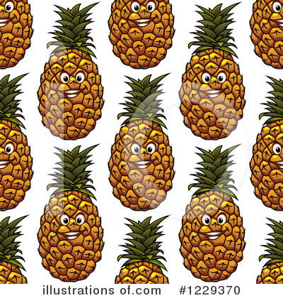 Royalty-Free (RF) Pineapple Clipart Illustration by Vector Tradition SM - Stock Sample #1229370