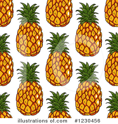 Royalty-Free (RF) Pineapple Clipart Illustration by Vector Tradition SM - Stock Sample #1230456