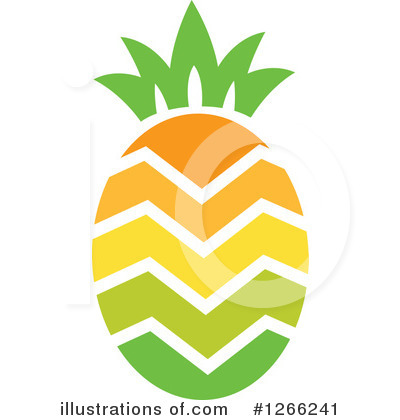 Royalty-Free (RF) Pineapple Clipart Illustration by BNP Design Studio - Stock Sample #1266241