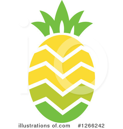 Royalty-Free (RF) Pineapple Clipart Illustration by BNP Design Studio - Stock Sample #1266242