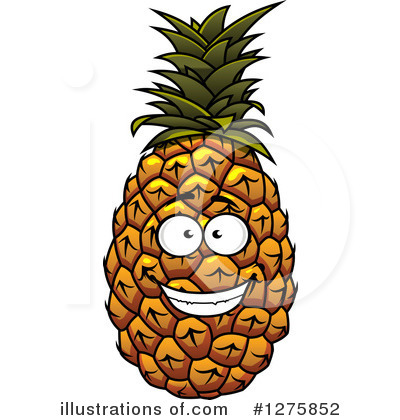 Royalty-Free (RF) Pineapple Clipart Illustration by Vector Tradition SM - Stock Sample #1275852