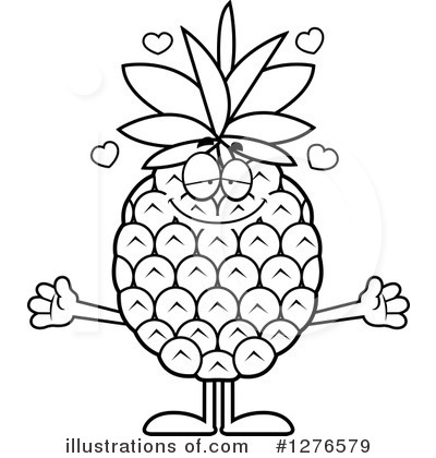 Royalty-Free (RF) Pineapple Clipart Illustration by Cory Thoman - Stock Sample #1276579