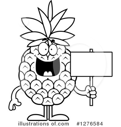Royalty-Free (RF) Pineapple Clipart Illustration by Cory Thoman - Stock Sample #1276584