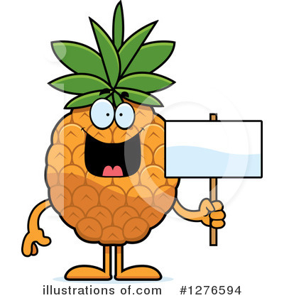 Royalty-Free (RF) Pineapple Clipart Illustration by Cory Thoman - Stock Sample #1276594