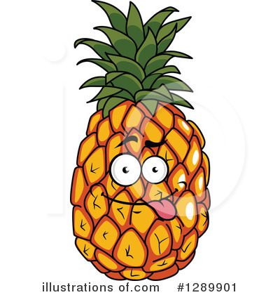 Royalty-Free (RF) Pineapple Clipart Illustration by Vector Tradition SM - Stock Sample #1289901