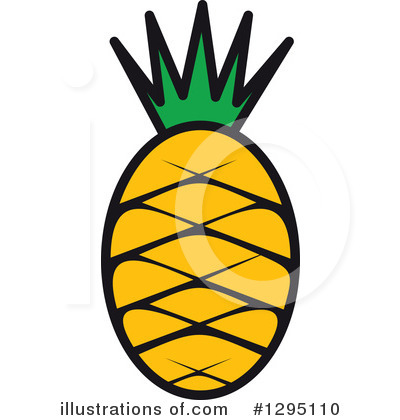 Royalty-Free (RF) Pineapple Clipart Illustration by Vector Tradition SM - Stock Sample #1295110