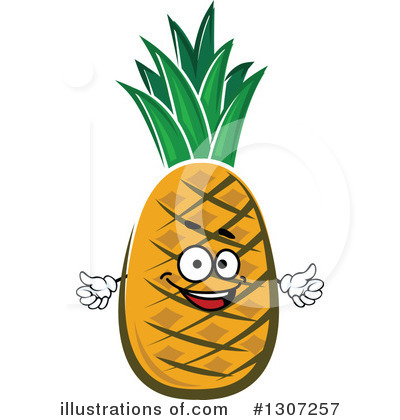 Royalty-Free (RF) Pineapple Clipart Illustration by Vector Tradition SM - Stock Sample #1307257