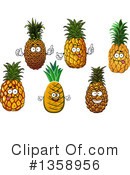 Pineapple Clipart #1358956 by Vector Tradition SM
