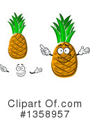 Pineapple Clipart #1358957 by Vector Tradition SM